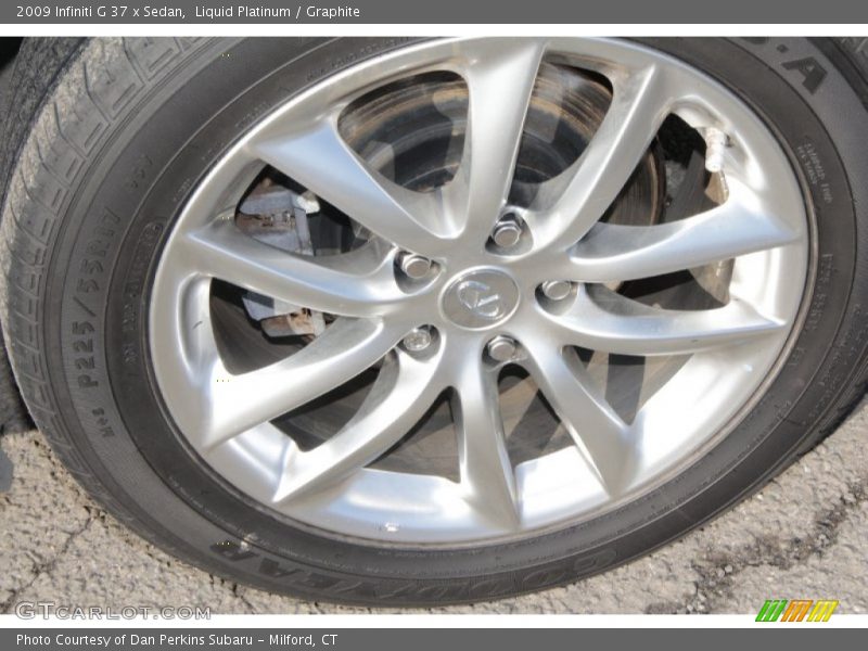 Liquid Platinum / Graphite 2009 Infiniti G 37 x Sedan
