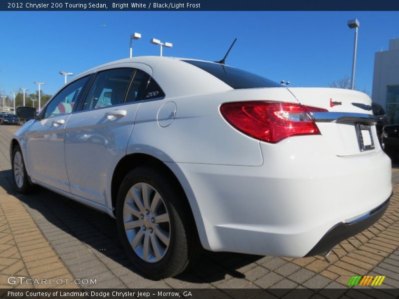 Bright White / Black/Light Frost 2012 Chrysler 200 Touring Sedan