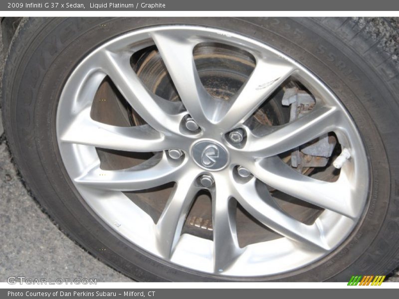Liquid Platinum / Graphite 2009 Infiniti G 37 x Sedan