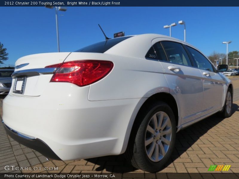Bright White / Black/Light Frost 2012 Chrysler 200 Touring Sedan