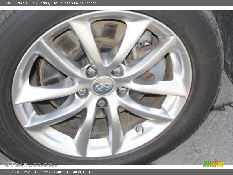 Liquid Platinum / Graphite 2009 Infiniti G 37 x Sedan