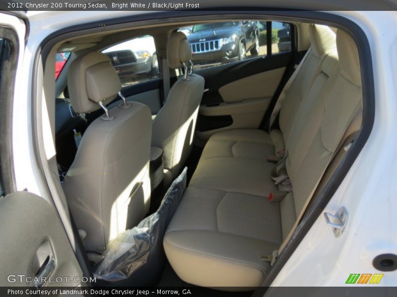 Bright White / Black/Light Frost 2012 Chrysler 200 Touring Sedan