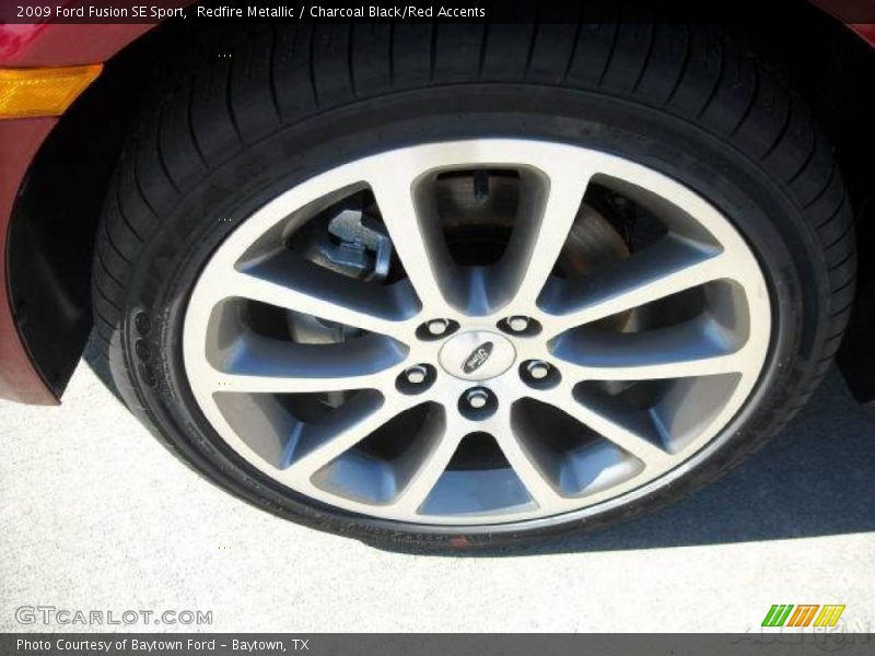 Redfire Metallic / Charcoal Black/Red Accents 2009 Ford Fusion SE Sport