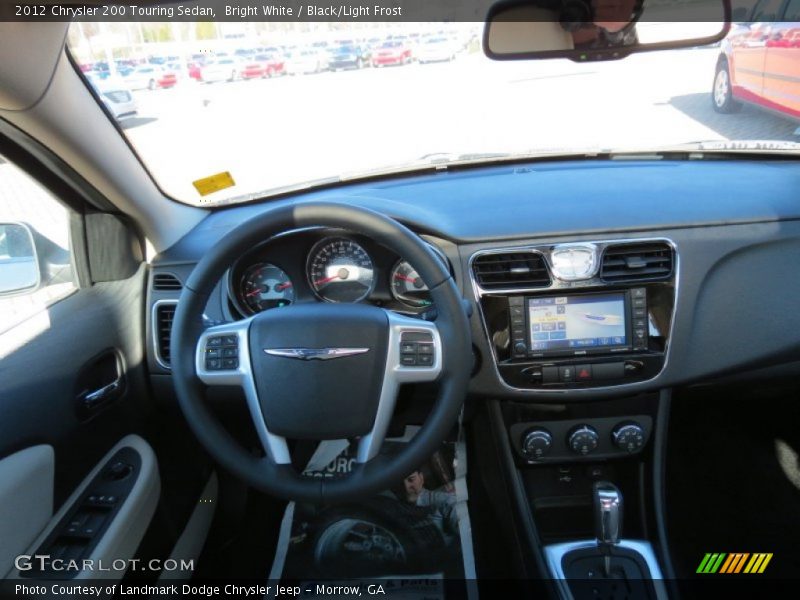 Bright White / Black/Light Frost 2012 Chrysler 200 Touring Sedan