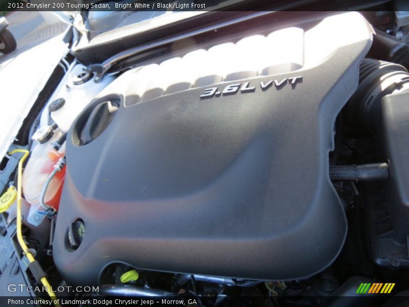 Bright White / Black/Light Frost 2012 Chrysler 200 Touring Sedan