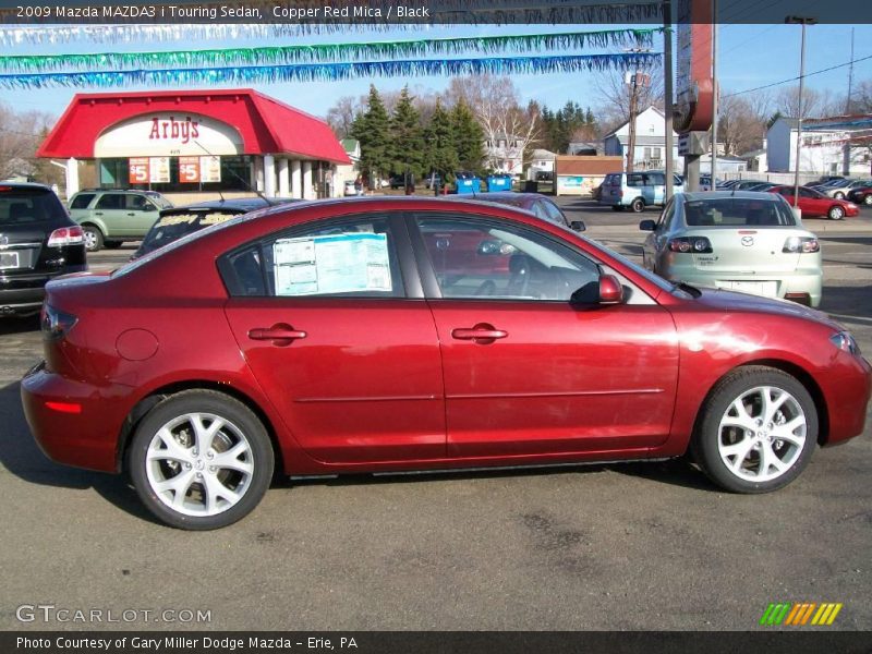 Copper Red Mica / Black 2009 Mazda MAZDA3 i Touring Sedan