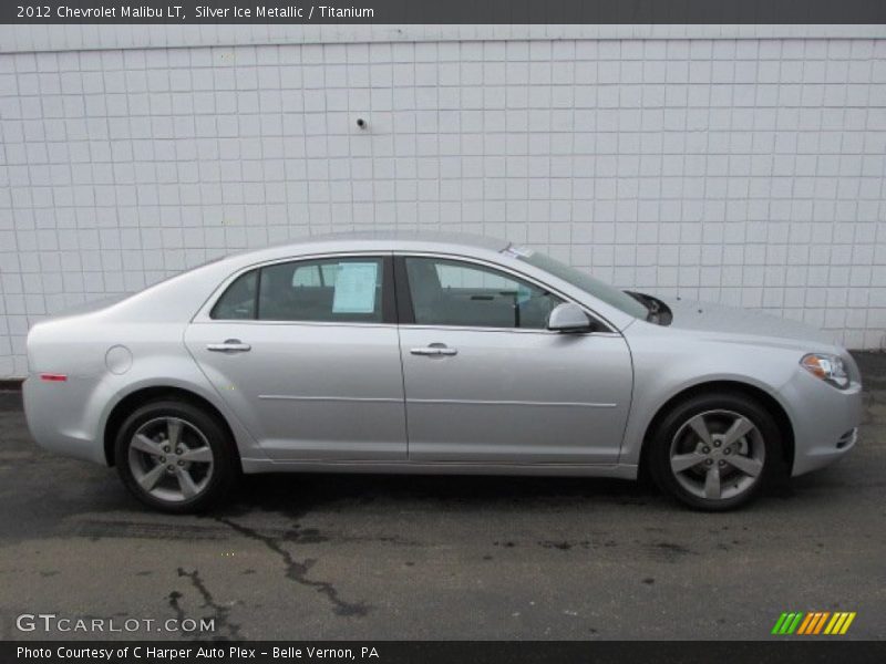 Silver Ice Metallic / Titanium 2012 Chevrolet Malibu LT