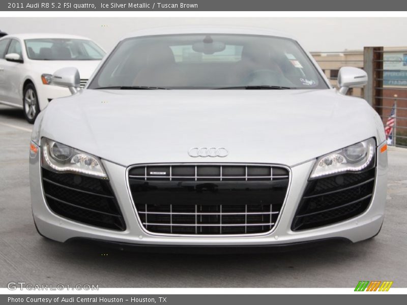 Ice Silver Metallic / Tuscan Brown 2011 Audi R8 5.2 FSI quattro