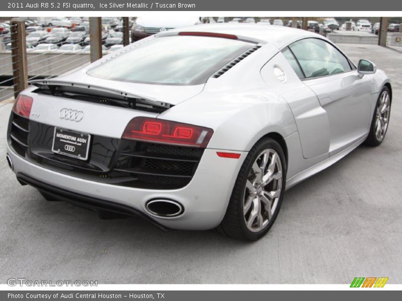 Ice Silver Metallic / Tuscan Brown 2011 Audi R8 5.2 FSI quattro