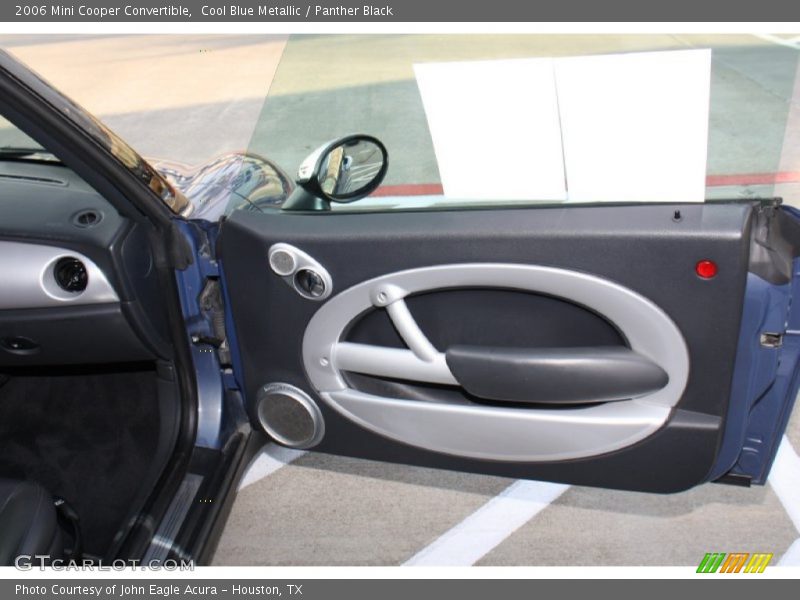 Cool Blue Metallic / Panther Black 2006 Mini Cooper Convertible
