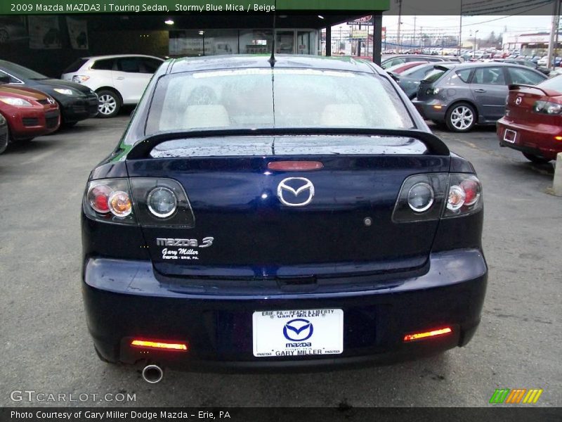 Stormy Blue Mica / Beige 2009 Mazda MAZDA3 i Touring Sedan