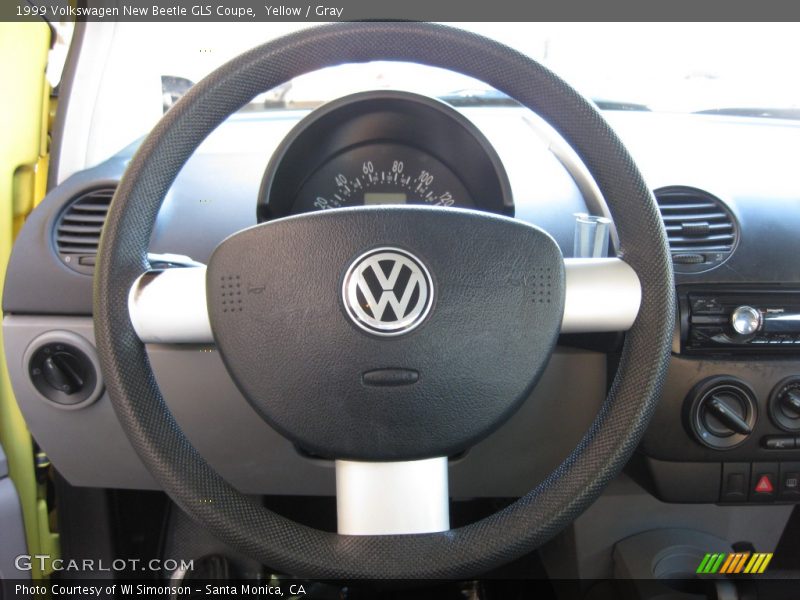 Yellow / Gray 1999 Volkswagen New Beetle GLS Coupe