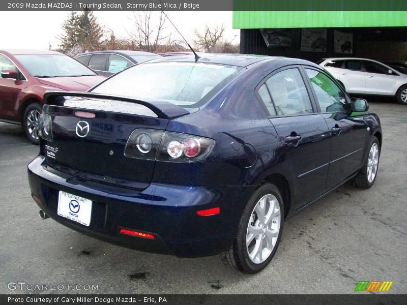 Stormy Blue Mica / Beige 2009 Mazda MAZDA3 i Touring Sedan