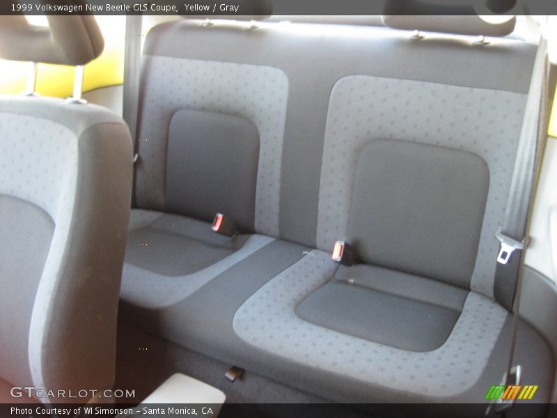 Rear Seat of 1999 New Beetle GLS Coupe