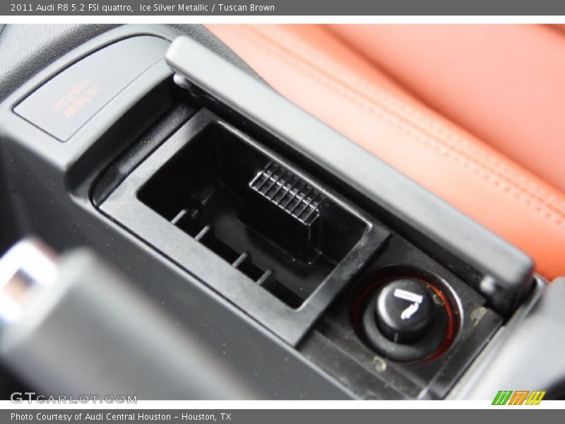 Ice Silver Metallic / Tuscan Brown 2011 Audi R8 5.2 FSI quattro