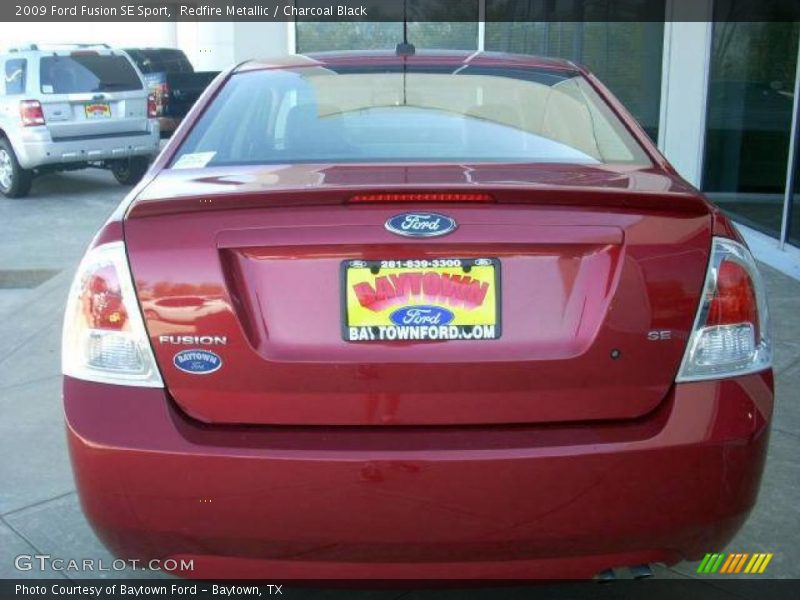 Redfire Metallic / Charcoal Black 2009 Ford Fusion SE Sport