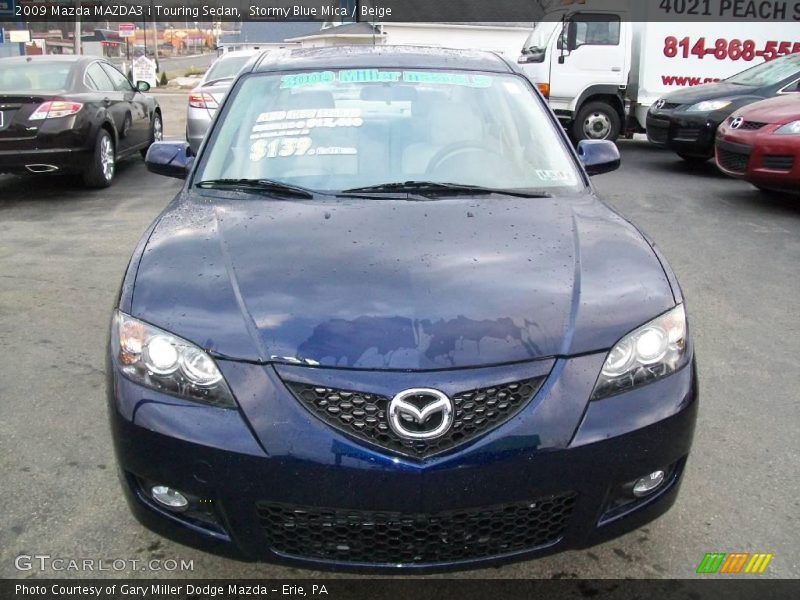 Stormy Blue Mica / Beige 2009 Mazda MAZDA3 i Touring Sedan