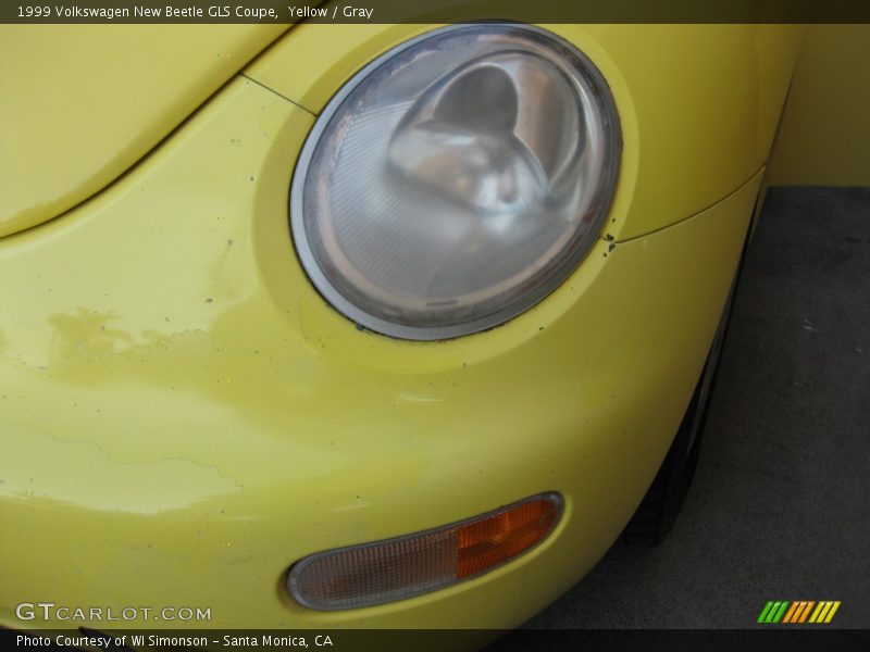 Yellow / Gray 1999 Volkswagen New Beetle GLS Coupe