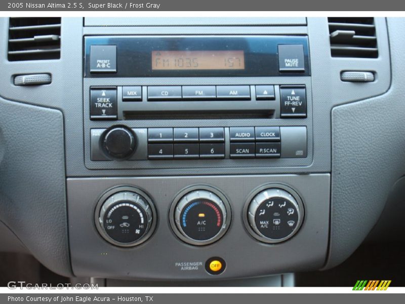 Super Black / Frost Gray 2005 Nissan Altima 2.5 S