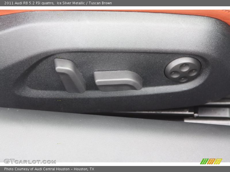 Ice Silver Metallic / Tuscan Brown 2011 Audi R8 5.2 FSI quattro