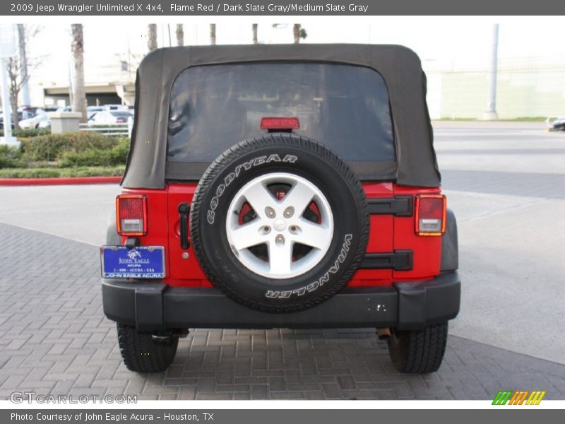 Flame Red / Dark Slate Gray/Medium Slate Gray 2009 Jeep Wrangler Unlimited X 4x4