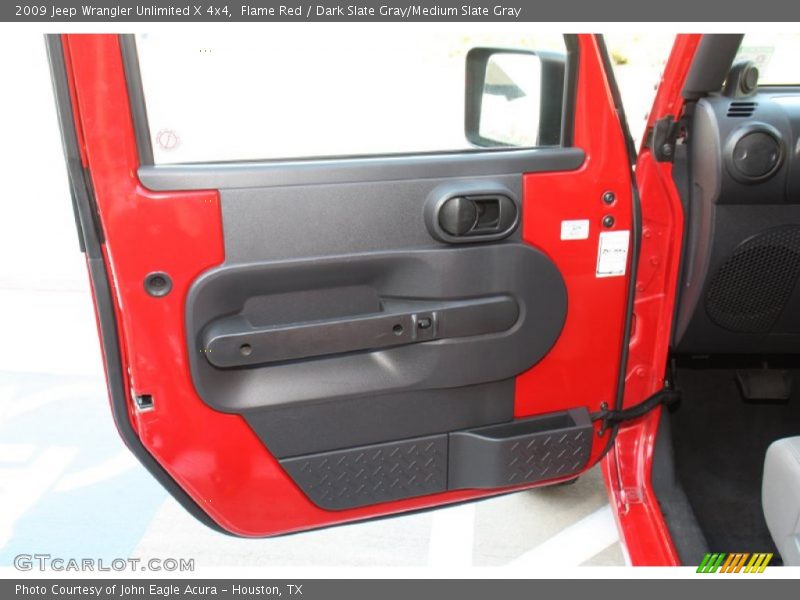 Flame Red / Dark Slate Gray/Medium Slate Gray 2009 Jeep Wrangler Unlimited X 4x4