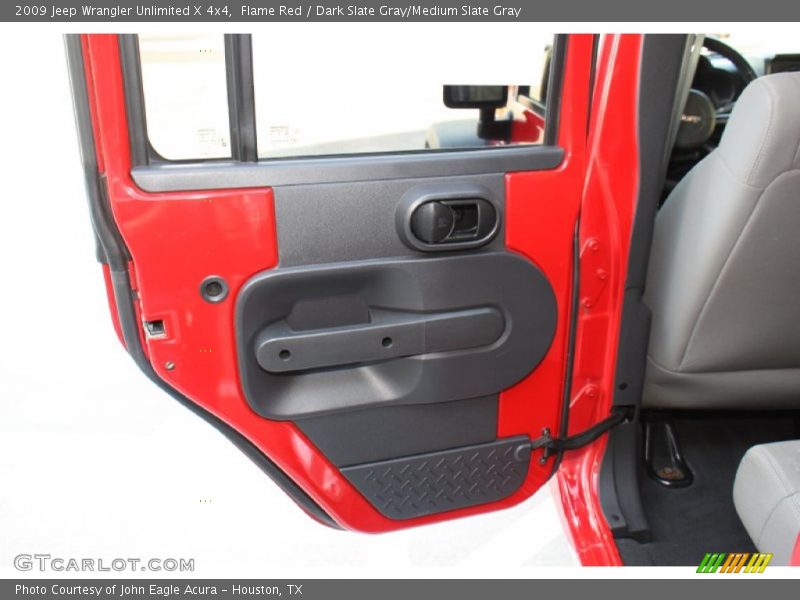 Flame Red / Dark Slate Gray/Medium Slate Gray 2009 Jeep Wrangler Unlimited X 4x4