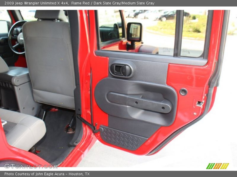 Flame Red / Dark Slate Gray/Medium Slate Gray 2009 Jeep Wrangler Unlimited X 4x4