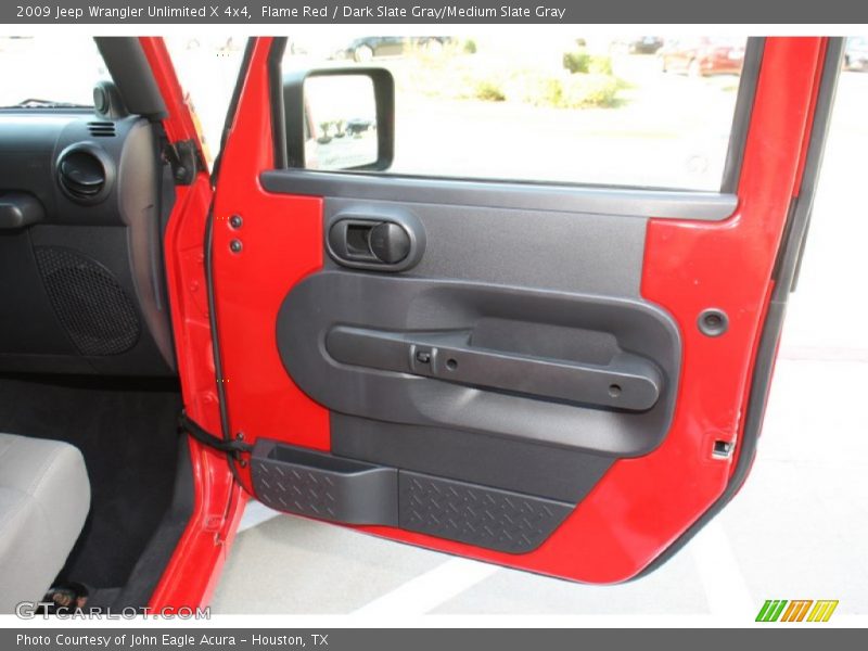 Flame Red / Dark Slate Gray/Medium Slate Gray 2009 Jeep Wrangler Unlimited X 4x4