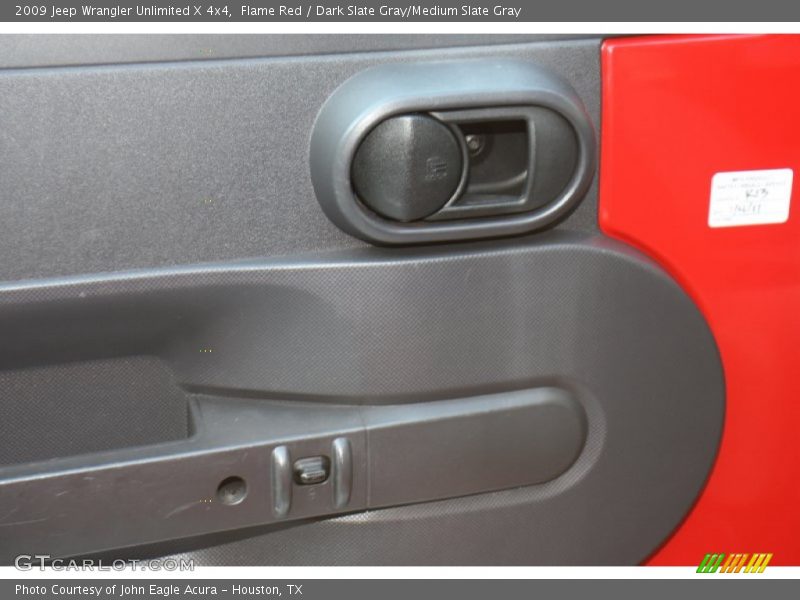 Flame Red / Dark Slate Gray/Medium Slate Gray 2009 Jeep Wrangler Unlimited X 4x4