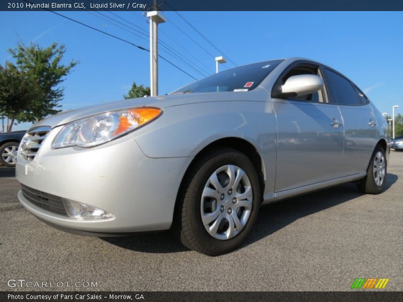 Liquid Silver / Gray 2010 Hyundai Elantra GLS