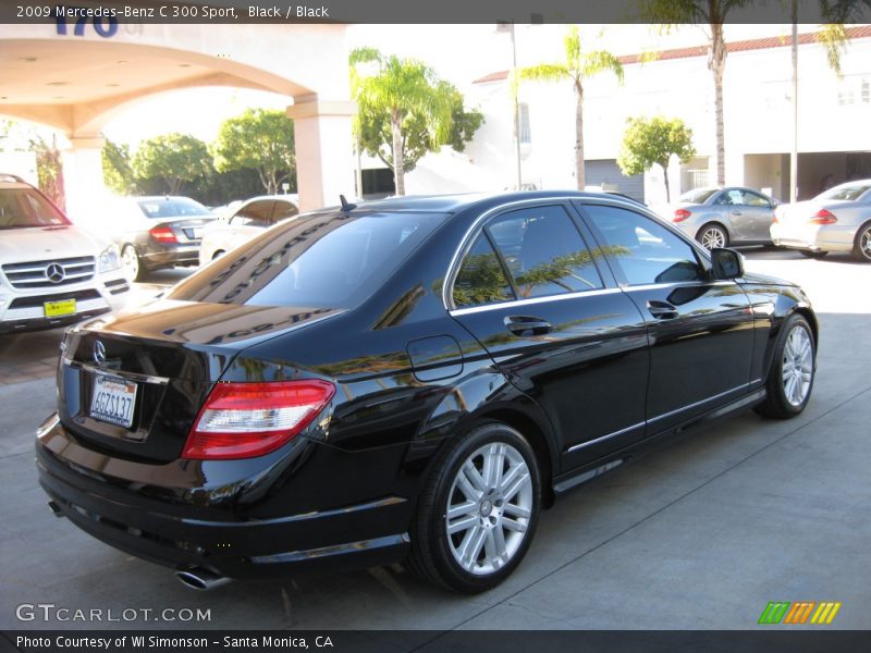 Black / Black 2009 Mercedes-Benz C 300 Sport