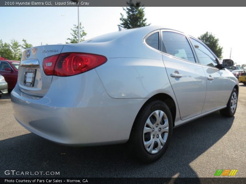 Liquid Silver / Gray 2010 Hyundai Elantra GLS