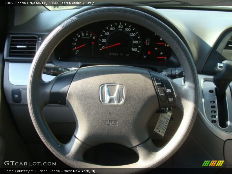 Silver Pearl Metallic / Gray 2009 Honda Odyssey LX