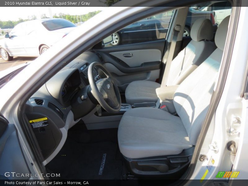 Liquid Silver / Gray 2010 Hyundai Elantra GLS