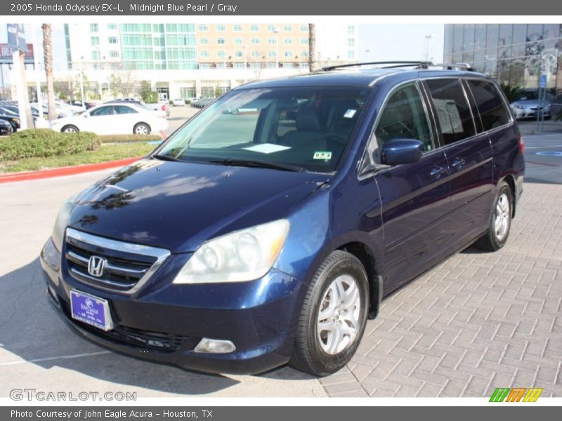 Midnight Blue Pearl / Gray 2005 Honda Odyssey EX-L