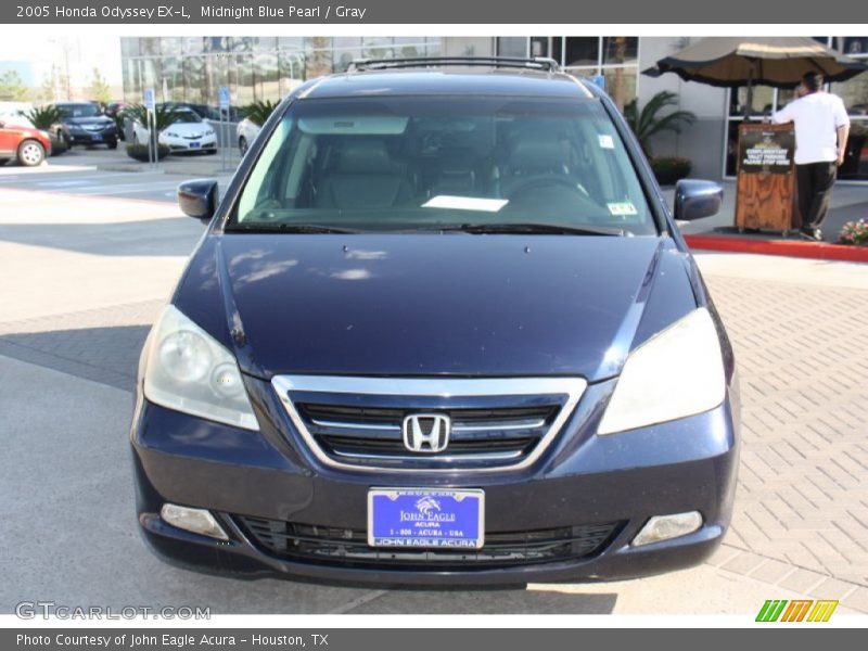 Midnight Blue Pearl / Gray 2005 Honda Odyssey EX-L