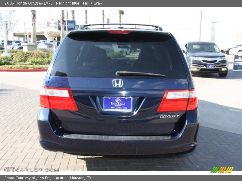 Midnight Blue Pearl / Gray 2005 Honda Odyssey EX-L