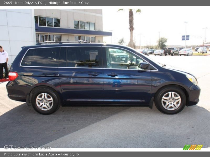 Midnight Blue Pearl / Gray 2005 Honda Odyssey EX-L