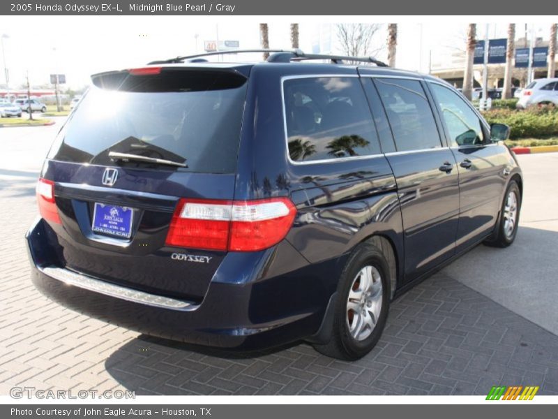 Midnight Blue Pearl / Gray 2005 Honda Odyssey EX-L