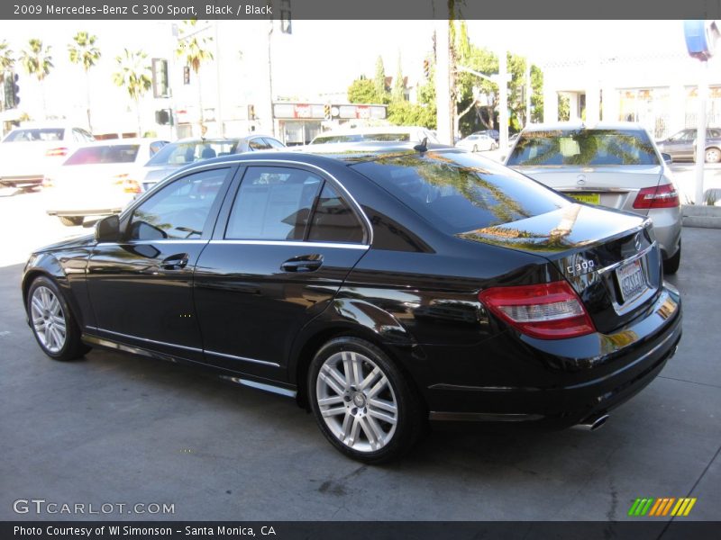 Black / Black 2009 Mercedes-Benz C 300 Sport