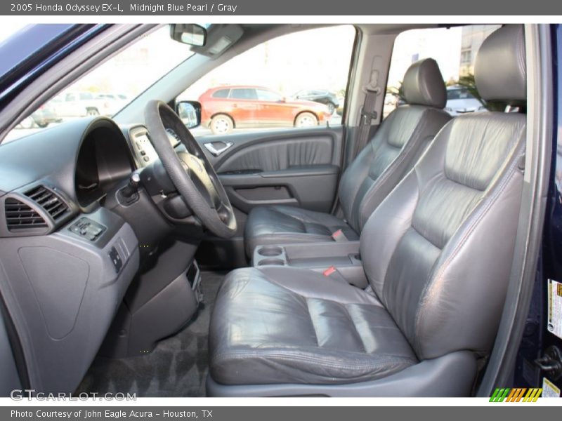 Midnight Blue Pearl / Gray 2005 Honda Odyssey EX-L