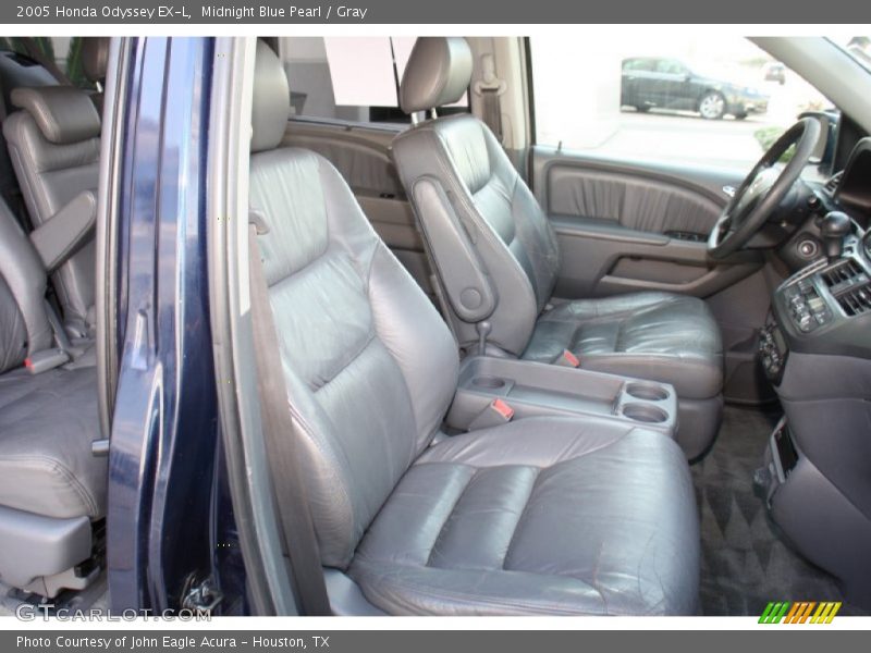Midnight Blue Pearl / Gray 2005 Honda Odyssey EX-L