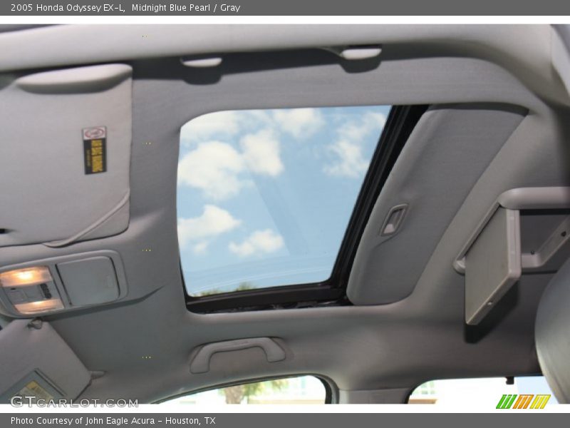 Midnight Blue Pearl / Gray 2005 Honda Odyssey EX-L