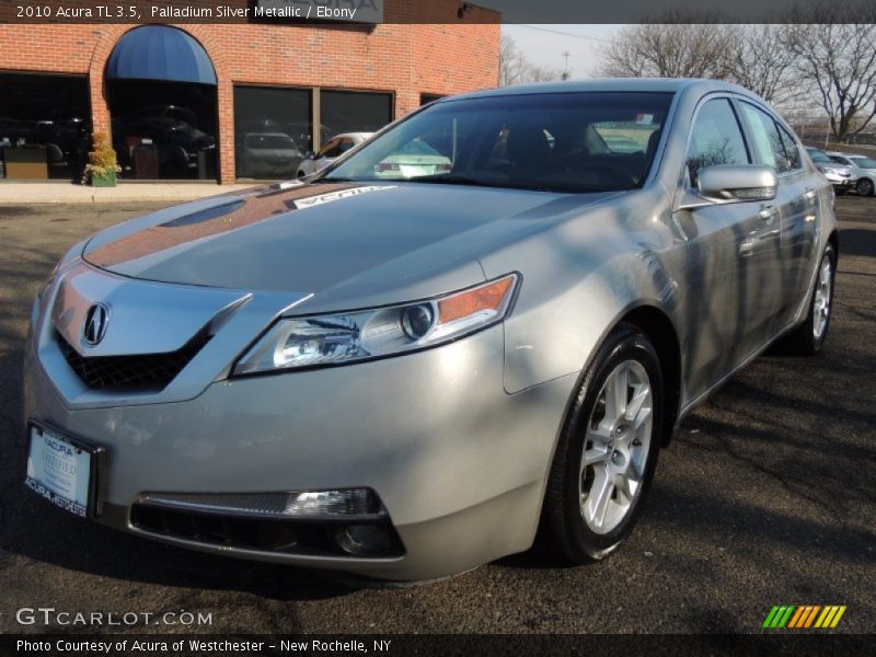 Palladium Silver Metallic / Ebony 2010 Acura TL 3.5