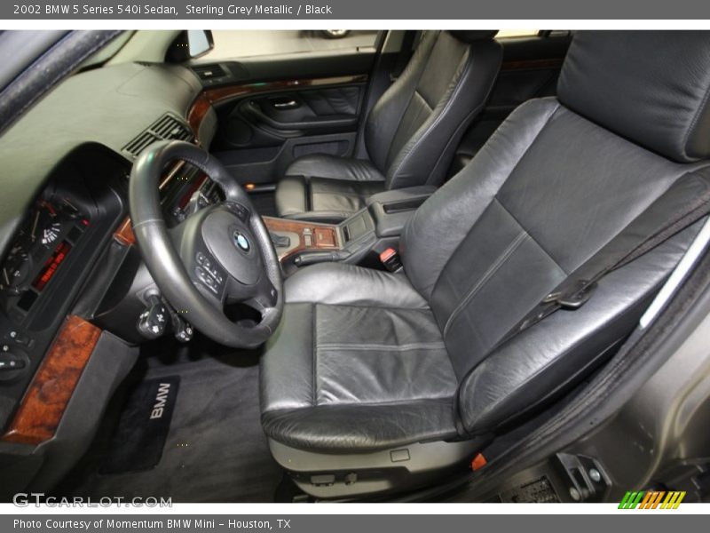 Sterling Grey Metallic / Black 2002 BMW 5 Series 540i Sedan