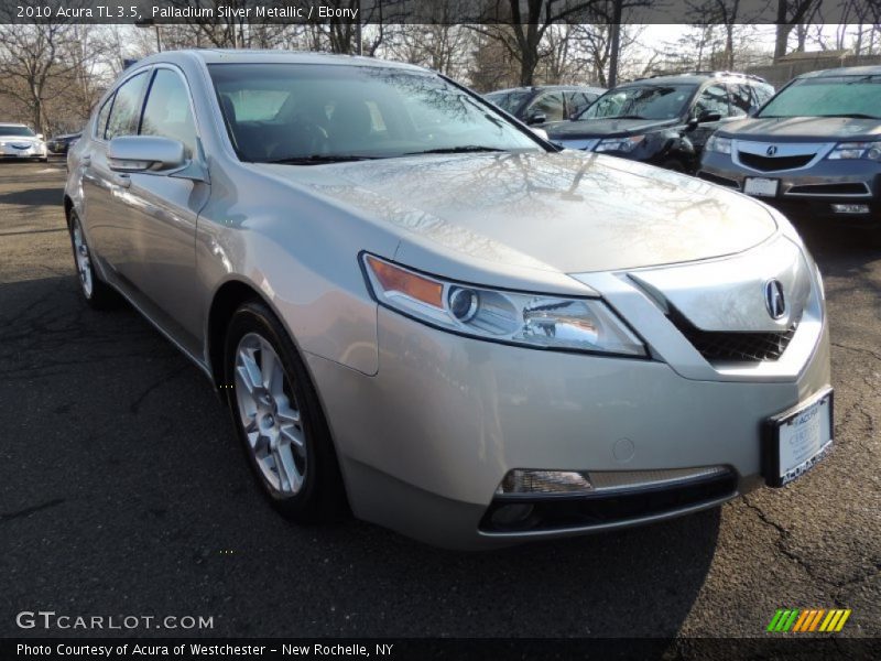Palladium Silver Metallic / Ebony 2010 Acura TL 3.5