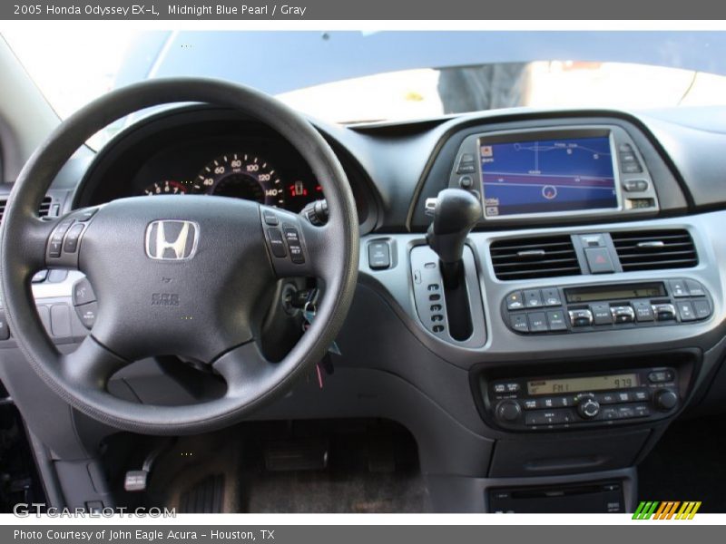 Midnight Blue Pearl / Gray 2005 Honda Odyssey EX-L