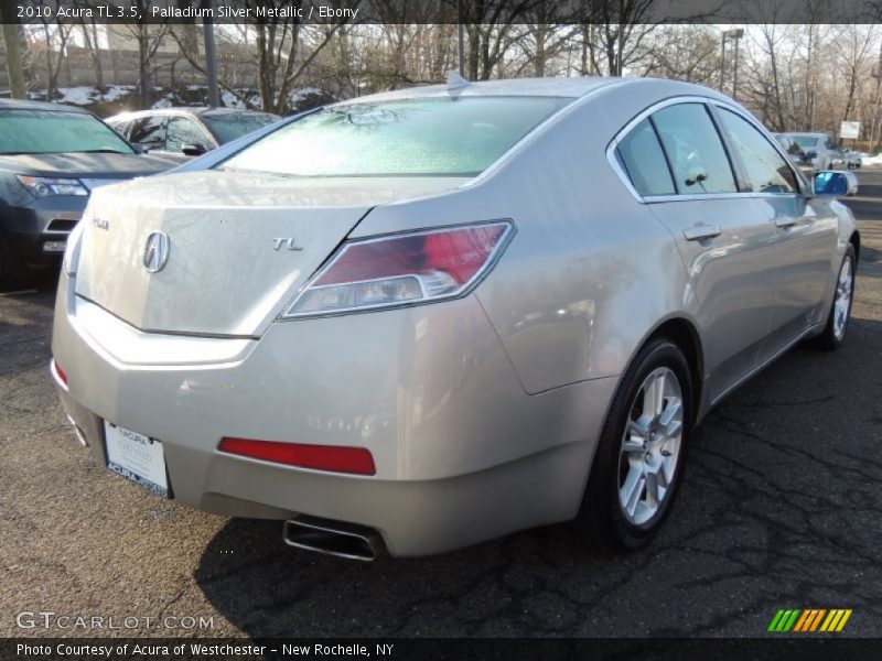 Palladium Silver Metallic / Ebony 2010 Acura TL 3.5