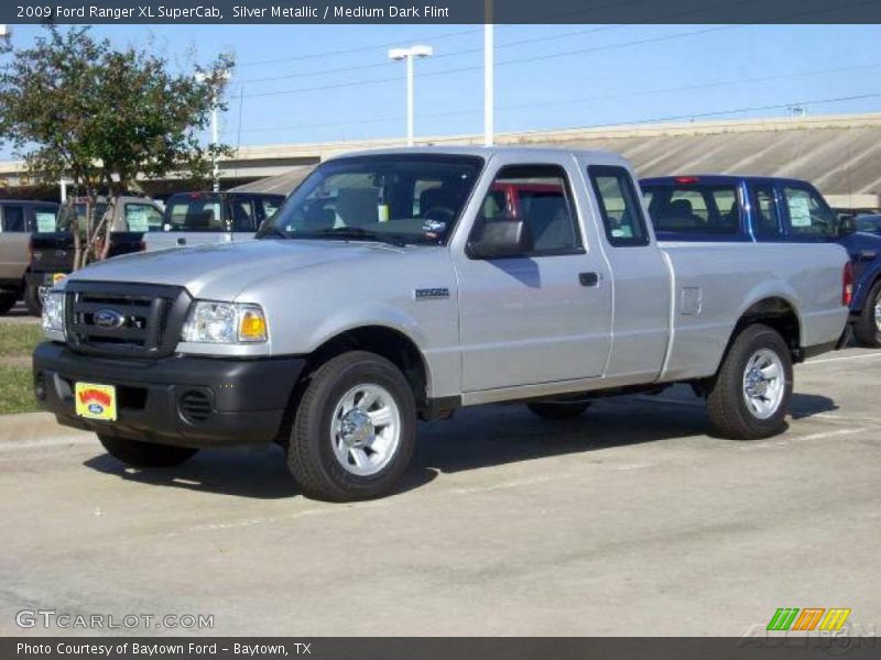 Silver Metallic / Medium Dark Flint 2009 Ford Ranger XL SuperCab